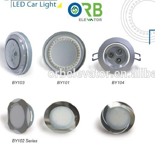 Elevator cabin ceiling light