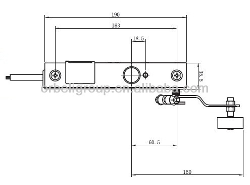 Door Lock for Semi-Automatic Elevator Swing Door Lock