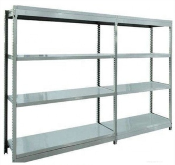 China Supplier warehouse slotted angle boltless rack/heavy duty rivet boltless shelving/Iron metal storage slotted angle