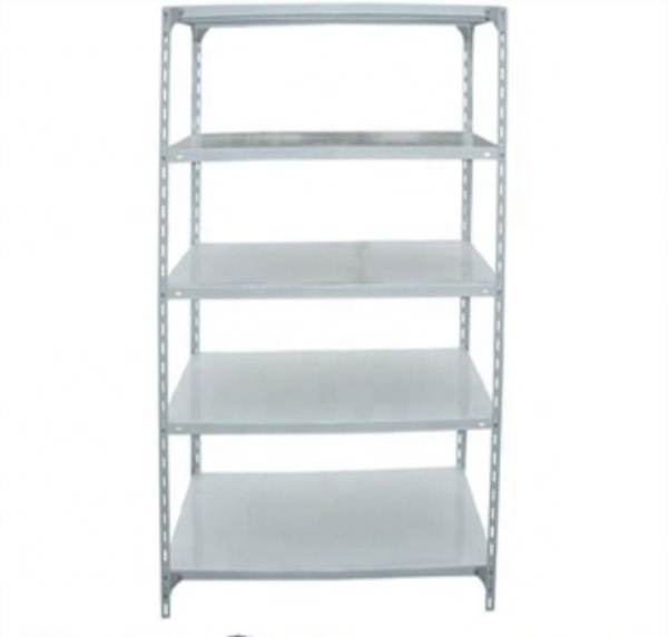 China Supplier warehouse slotted angle boltless rack/heavy duty rivet boltless shelving/Iron metal storage slotted angle