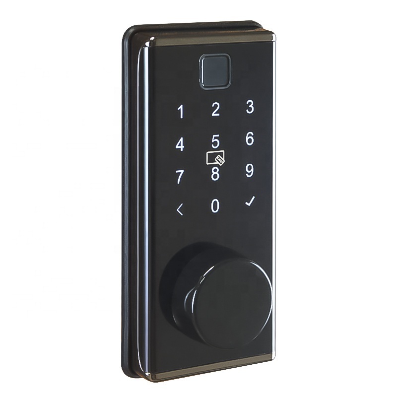 Orbita mobile control fingerprint 13.56Mhz card one time temporary code hotel knob smart door lock