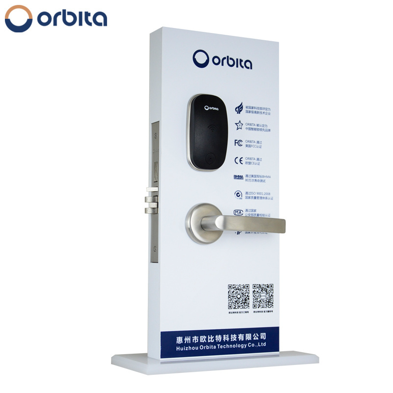 Orbita Hot sale S3078 Split handle American mortise electronic door lock hotel keyless smart card door lock