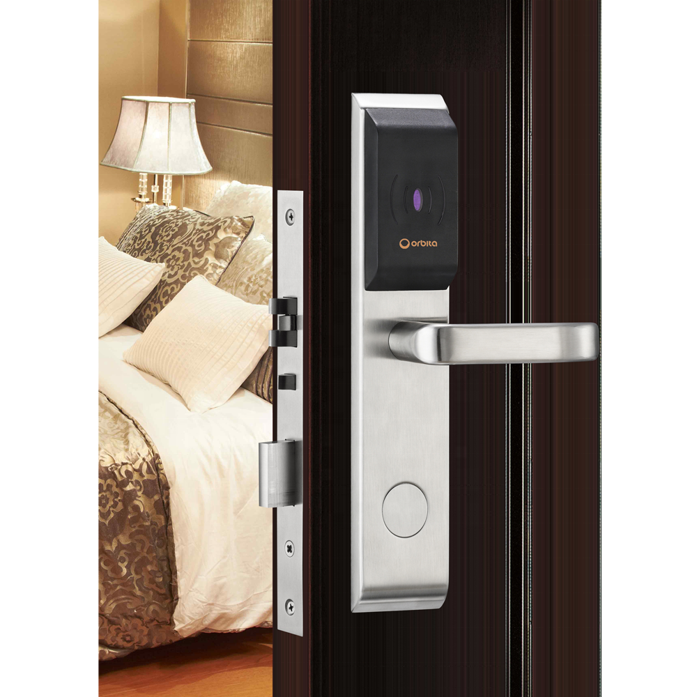 Orbita 2022 hot selling smart lock with key deadbolt European mortise encryption card hotel