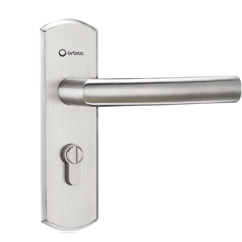 Orbita stainless steel  coin operated toilet bathroom door handle lock with lock without key