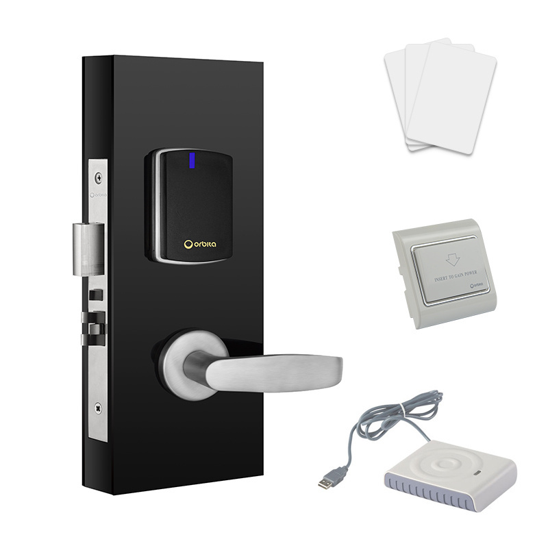 Orbita High Security Master Key Rfid Key Card Electronic Hotel Smart Door Locks With Free Management Software System