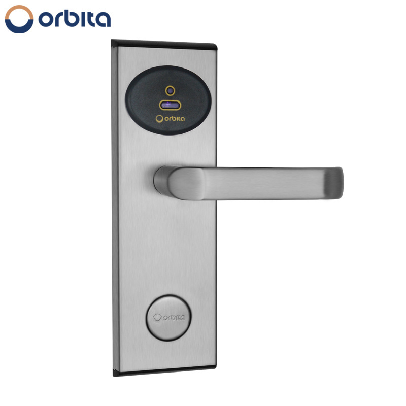 Hotel top security card lock with handhold unit