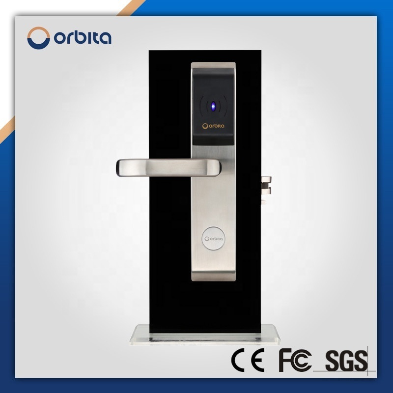 Orbita 2022 hot selling smart lock with key deadbolt European mortise encryption card hotel