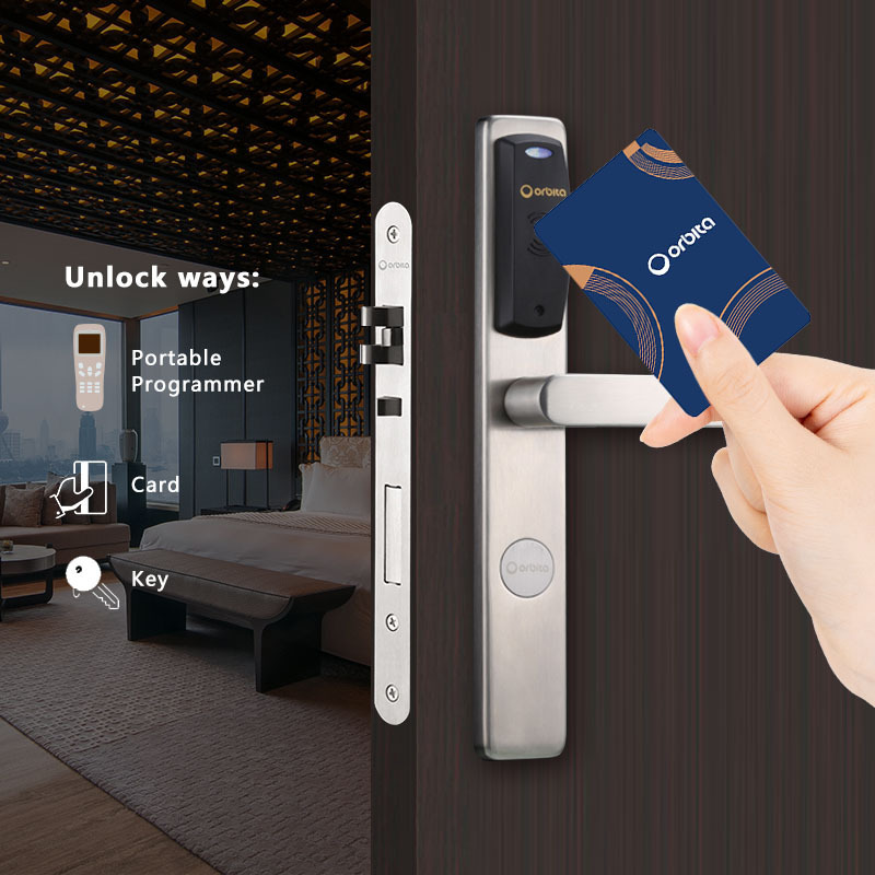 Orbita Top Quality Euro Popular Hotel Card Key Door Lock With Management System Software