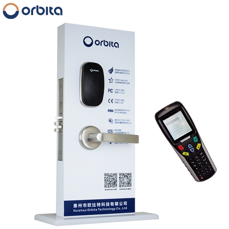 Orbita Hot sale S3078 Split handle American mortise electronic door lock hotel keyless smart card door lock