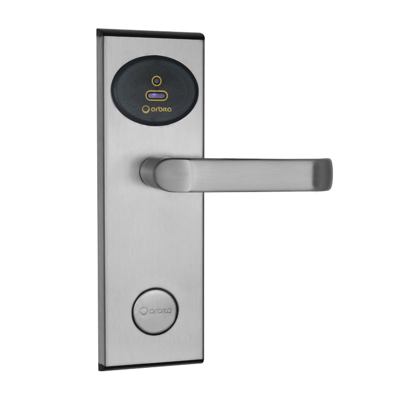 Hotel top security card lock with handhold unit