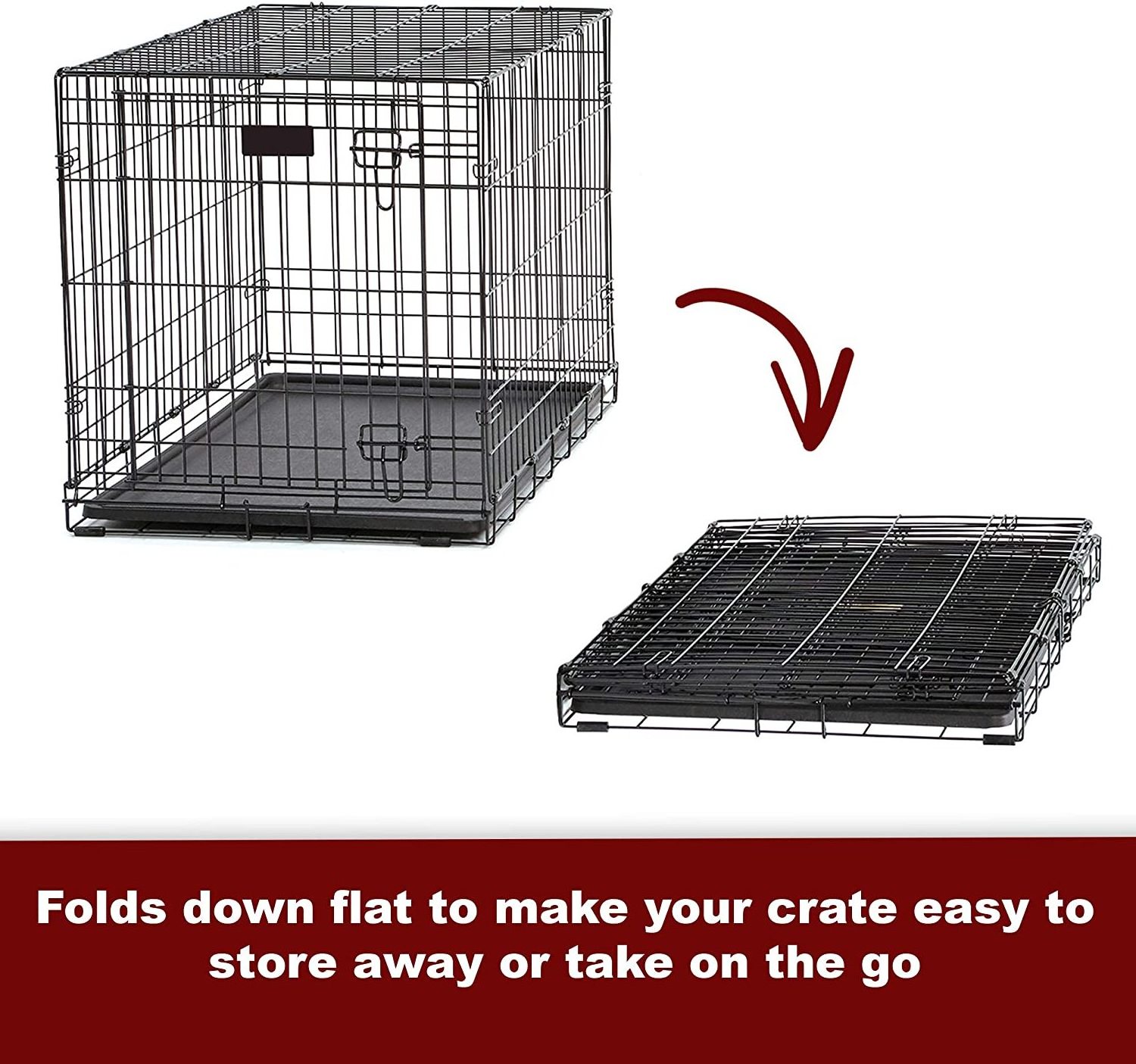 Heavy Duty Pet Cage Collapsible Dog Cat Rabbit Puppy Folding Crate