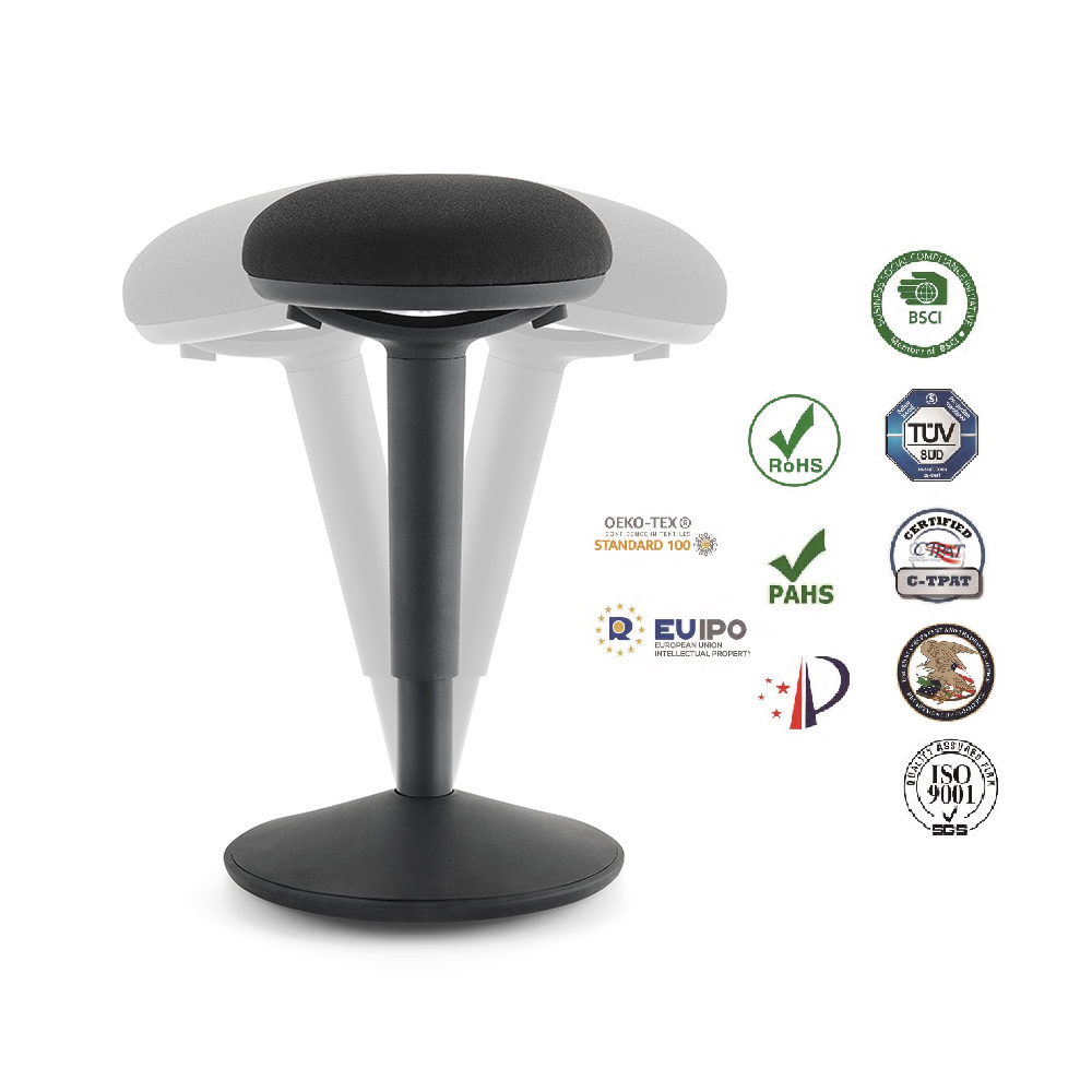 Ergonomic Active Sitting Height Mechanical Adjustable Wobble Office Stool Rocking Chair