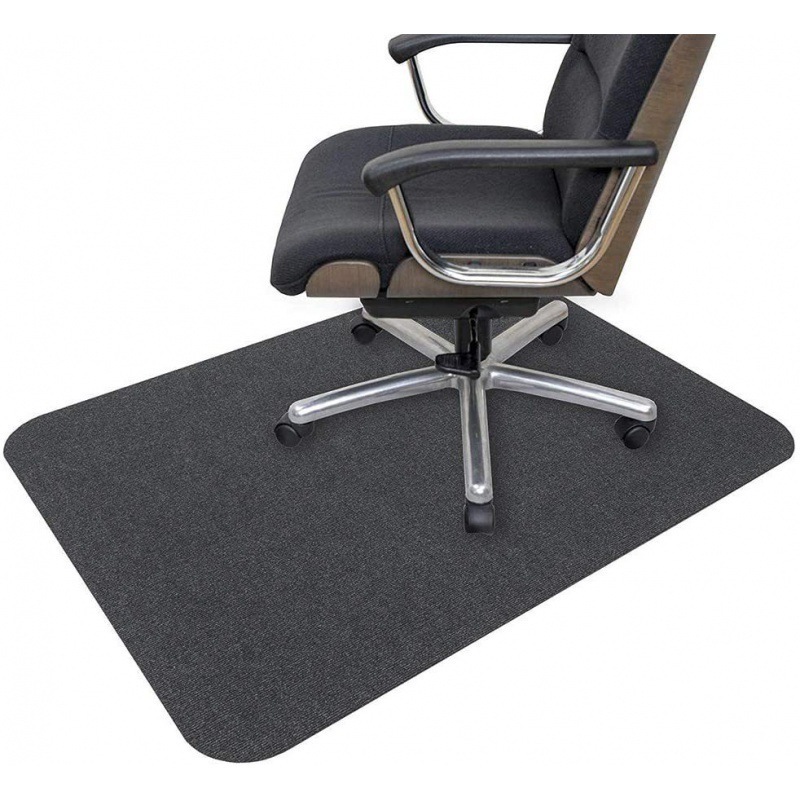 OEM Eco-friendly Non-slip Durable Custom Design  Hardwood and Tile Floor for Black Office Chair Mat