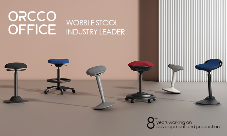 Wobble Rocking Chair Ergonomic Active Sitting Height Mechanical Adjustable Wobble Office ...