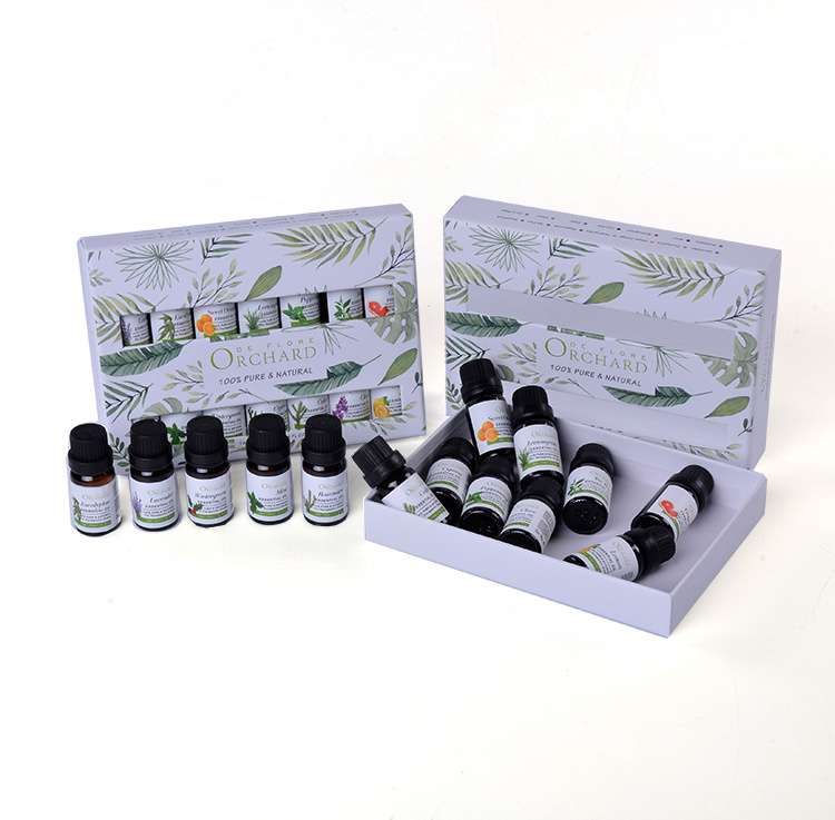 ORCHARD DE FLORE Private Label Essential oils Gift Set 100% Pure natural organic lavender eucalyptus Aromatherapy Essential Oil