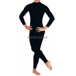 Hot Sale Low MOQ Fast Delivery Shiny Nylon Spandex Long Sleeve Dance Gymnastics Fitness Wear Man Unitard