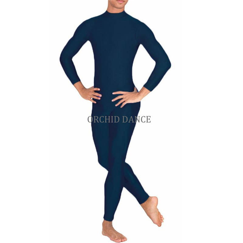 Cheap Low MOQ High Quality Shiny Nylon Spandex Unisex Women Men Long Sleeve Sport Gym Wear Dance Unitards