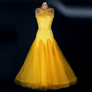 Professional Cheap Custom Size Competition Ballroom Dance Dress Women