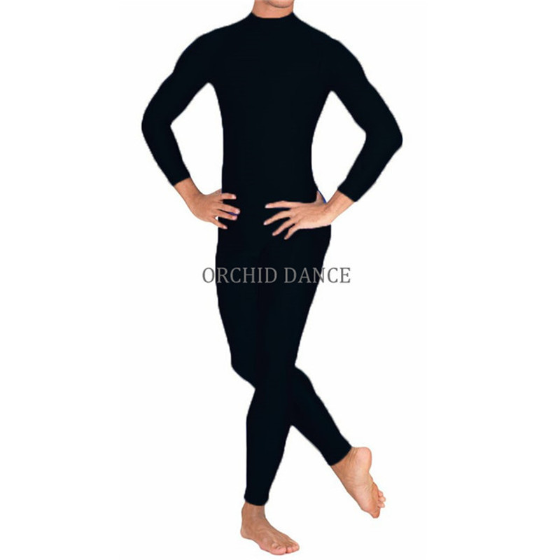 Cheap Low MOQ High Quality Shiny Nylon Spandex Unisex Women Men Long Sleeve Sport Gym Wear Dance Unitards