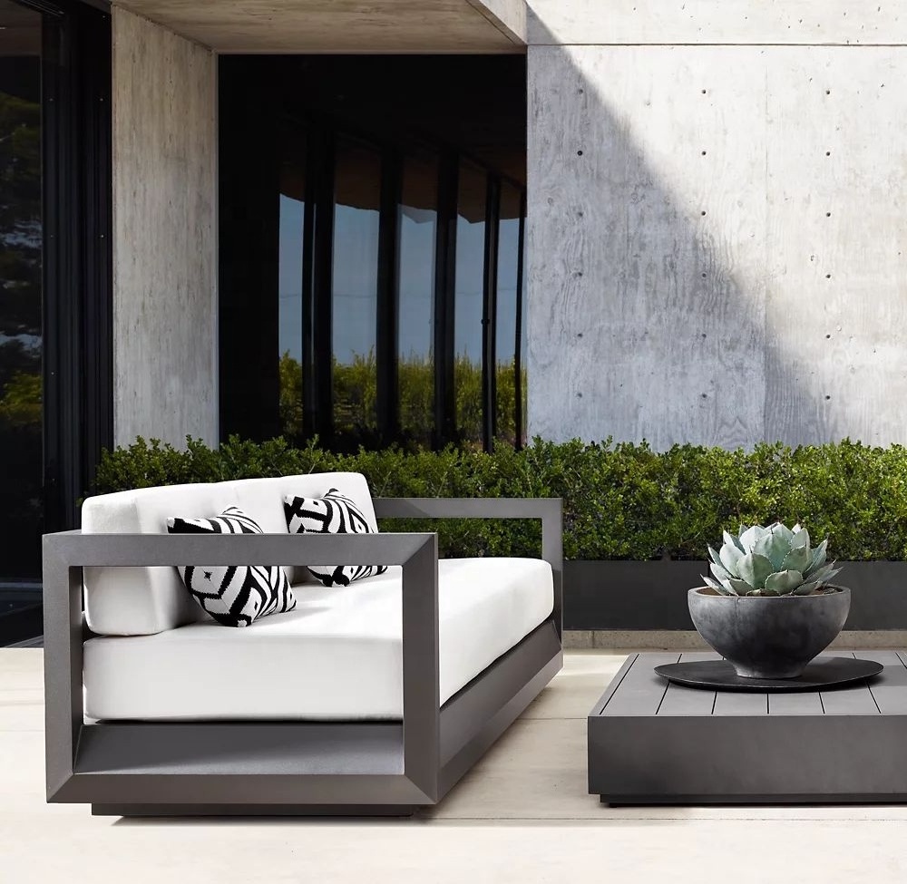 patio leisure couches modern sofa set outdoor luxury sofa set aluminium garden furniture