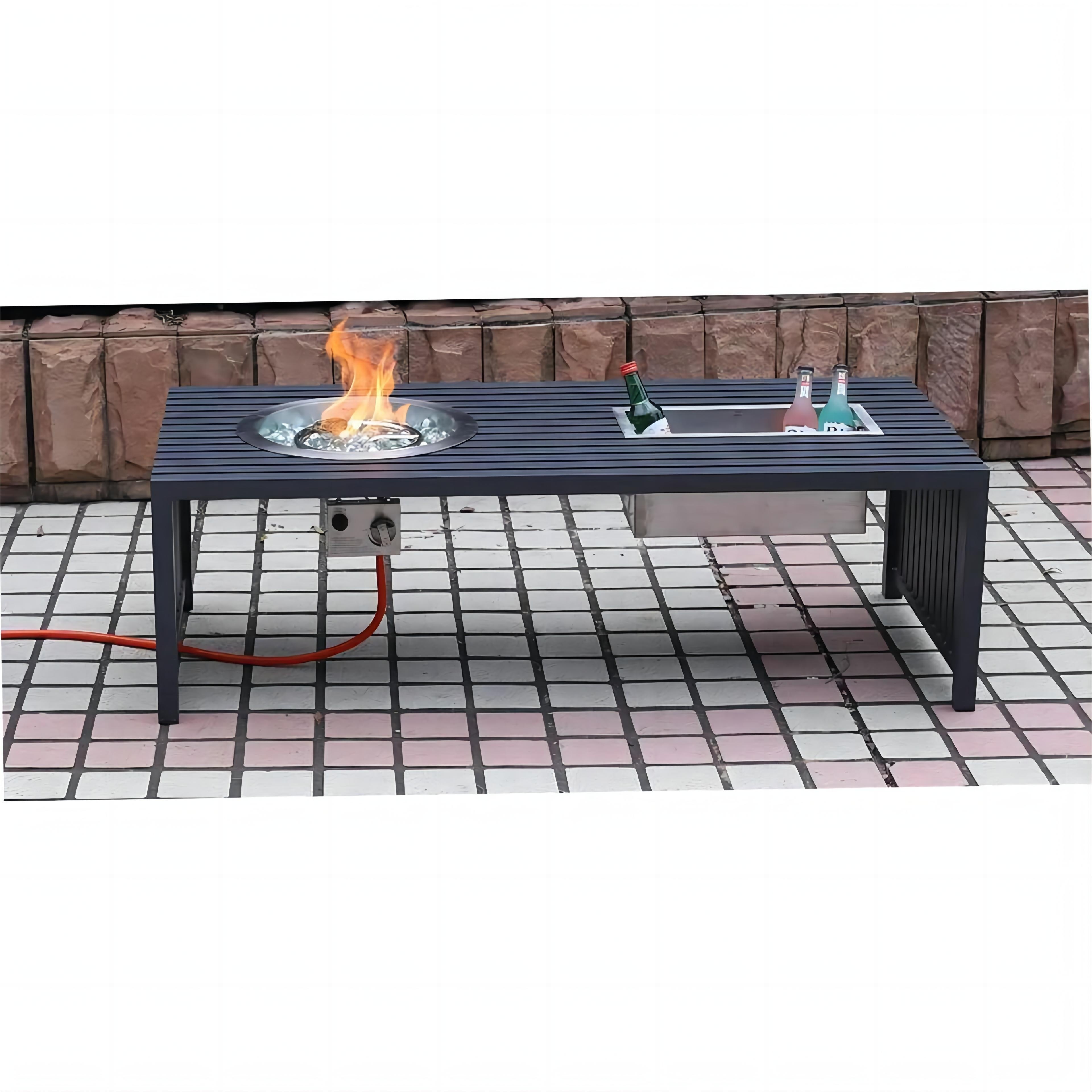 garden gas heater backyard table top propane fire pit patio aluminum fire table garden supplier outdoor furniture dining tables