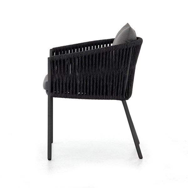 Garden Chair Outdoor Rope Wicker Lounge Chair Frame and Rattan Woven Bar Stool Hotel Chairs Dining Room Furniture Patio Aluminum