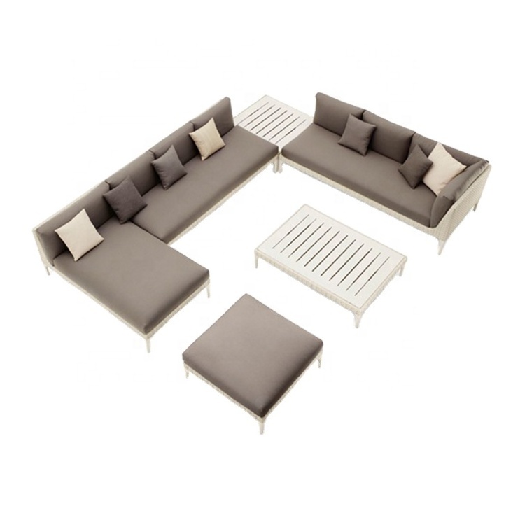 patio sectional L shape sofa set furniture design modern outdoor garden sofa set room furniture