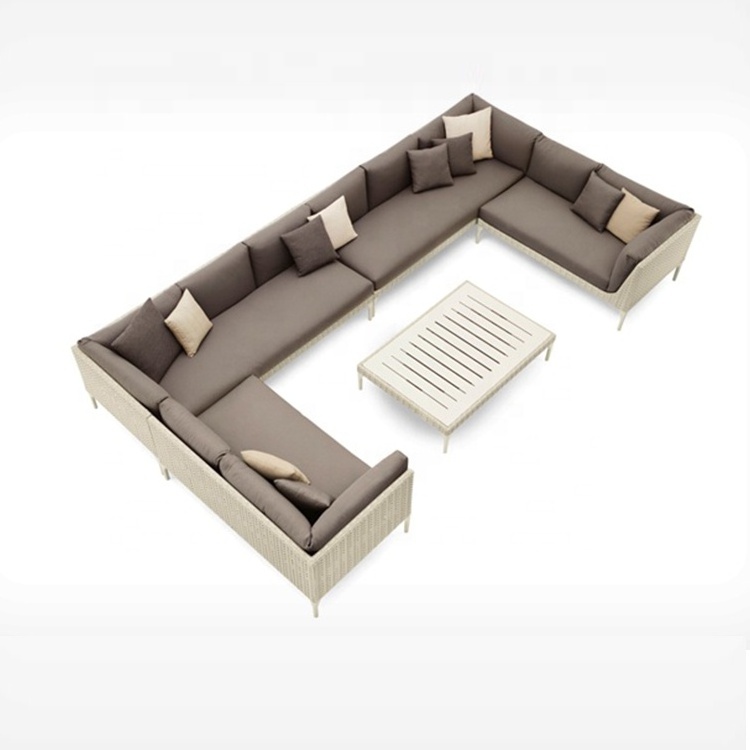 patio sectional L shape sofa set furniture design modern outdoor garden sofa set room furniture