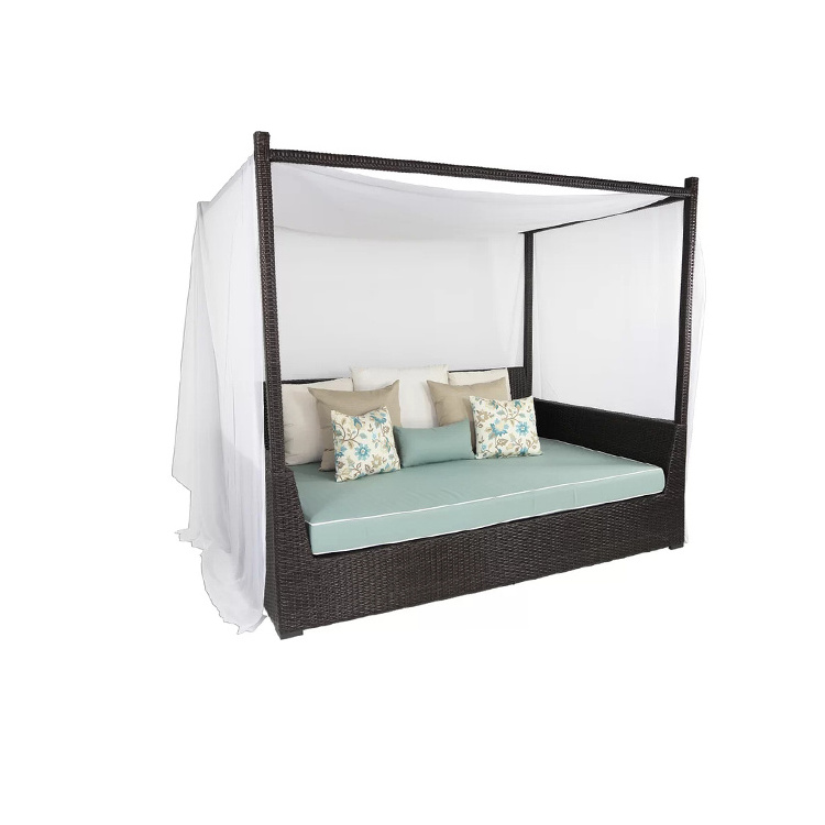 garden beach cabana luxury day bed terrace equipment sunshade patio decking outdoor furniture