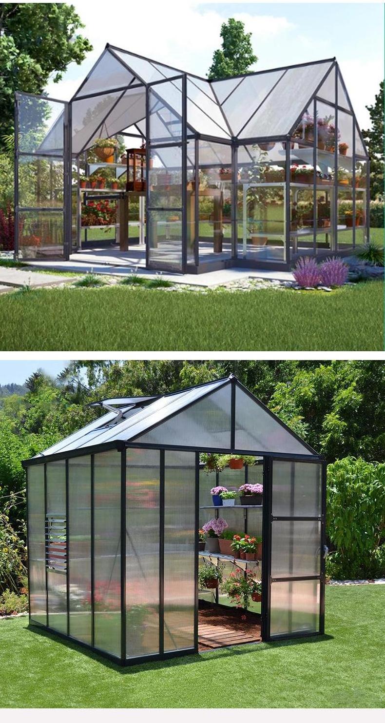 Sun Room Glass Conservatory Sunroom Green House Aluminum Hexagon Octagonal Octagon Aluminium Winter Garden