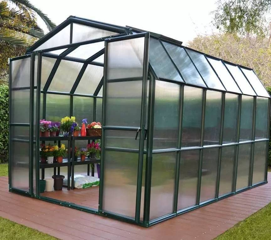 Commercial Strong Hobby Polycarbonate Material Garden Greenhouse