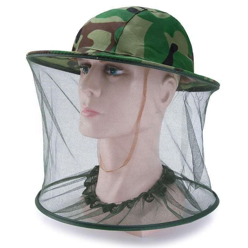 Wholesale fishing Outdoor Camping Mosquito Repellent Hat Face Netting Bug Insects Gnats Biting Midges Head Net