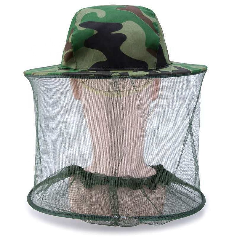 Wholesale fishing Outdoor Camping Mosquito Repellent Hat Face Netting Bug Insects Gnats Biting Midges Head Net