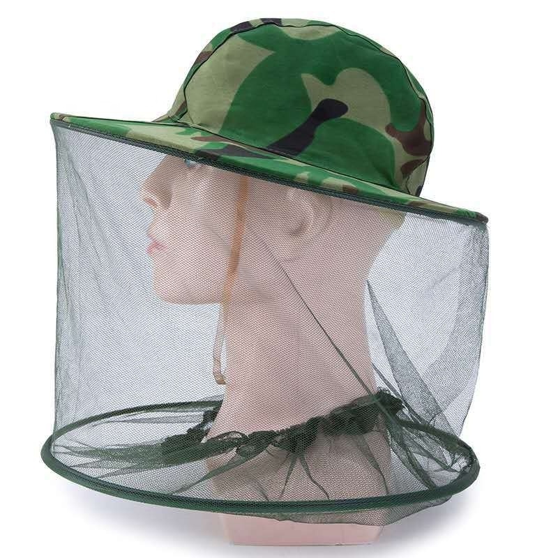 Wholesale fishing Outdoor Camping Mosquito Repellent Hat Face Netting Bug Insects Gnats Biting Midges Head Net