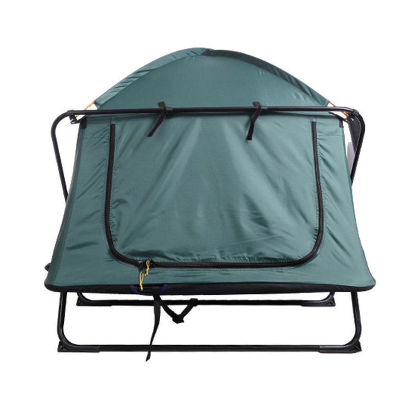 2 Person Outdoor Portable Waterproof Smart Camp tent with Sleeping Bed Folding Above Off The Ground Hiking Camping Bed Tent Cot