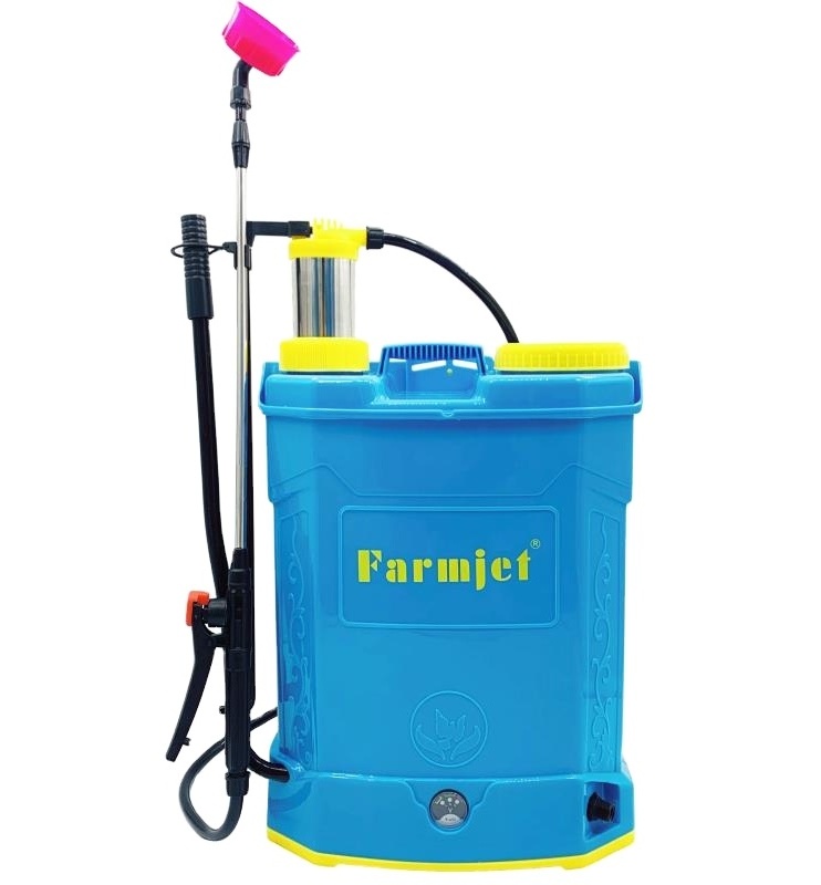 Farmer Tools Agricultural Machine Knapsack Battery Operated Sprayer Agriculture Pump No Service 12V -8/12HA Blue+orange 16 Liter