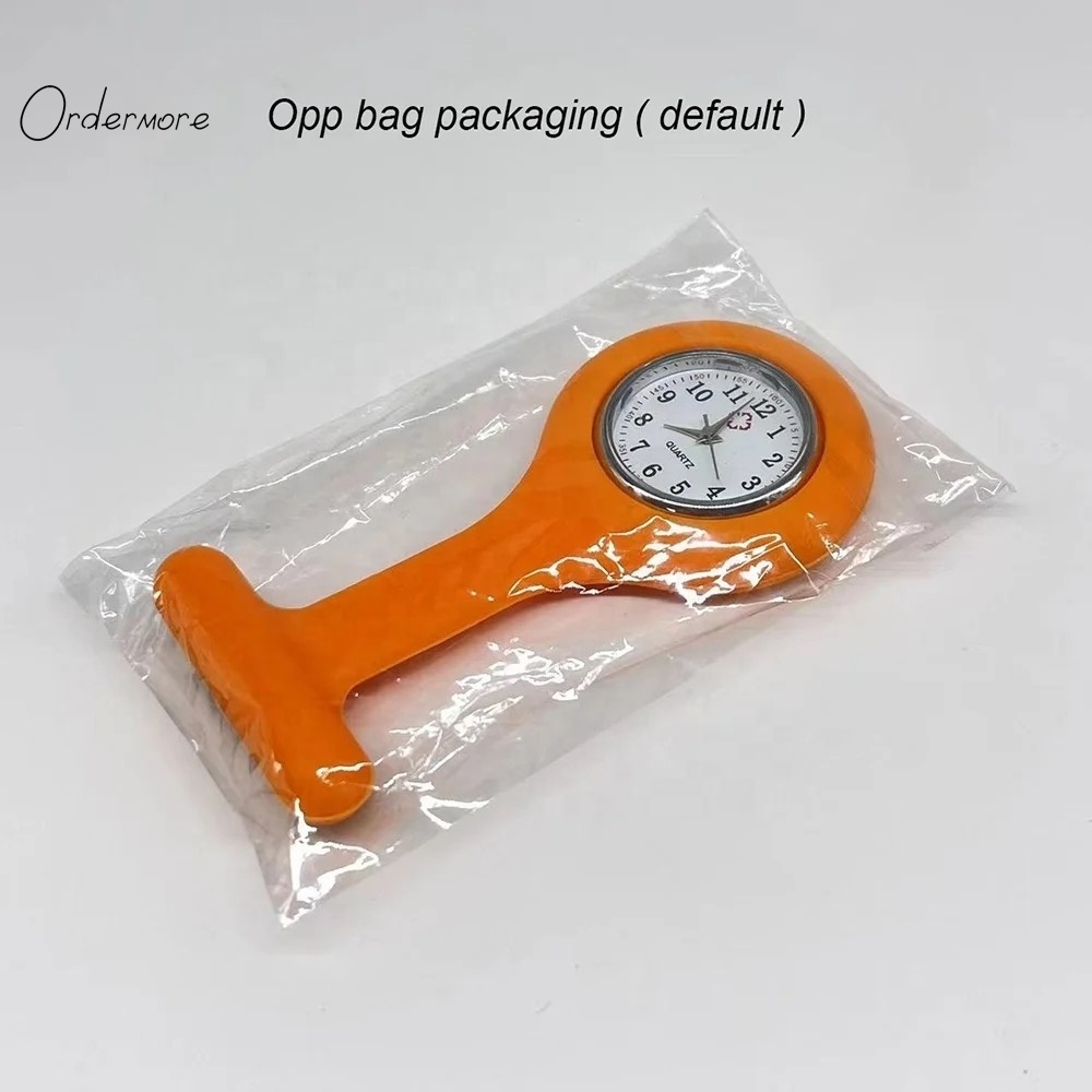 Ordermore NW-1 wholesale hanging pocket pin silicone nurse fob watch breast watch for nurses doctors