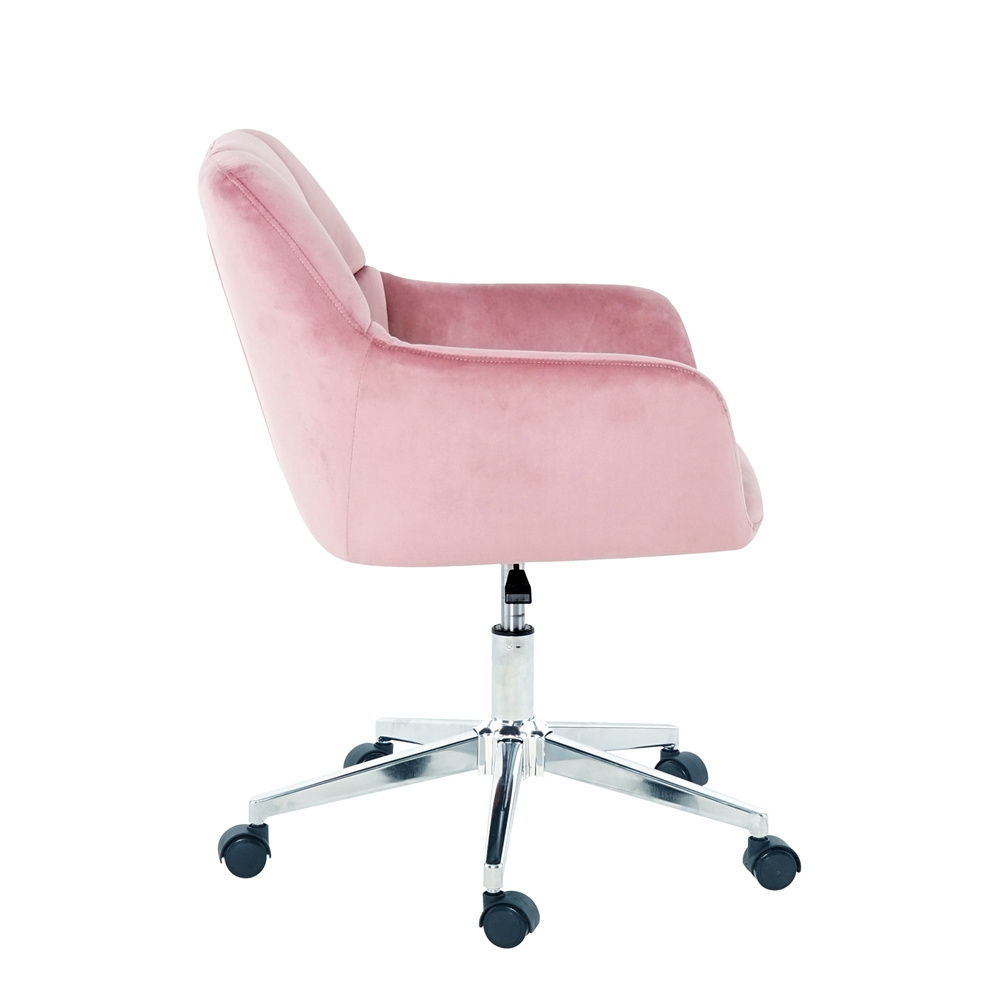 2022 wholesale ergonomic swivel adjustable modern design office furniture computer leisure high Velvet Fabric home office chair