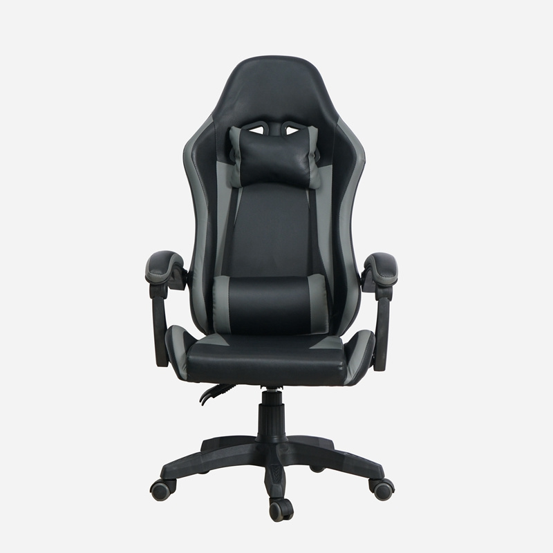 2022 High Quality Customizable Modern PU Leather rgb Ergonomic Grey Gamer Pc Gaming Chair