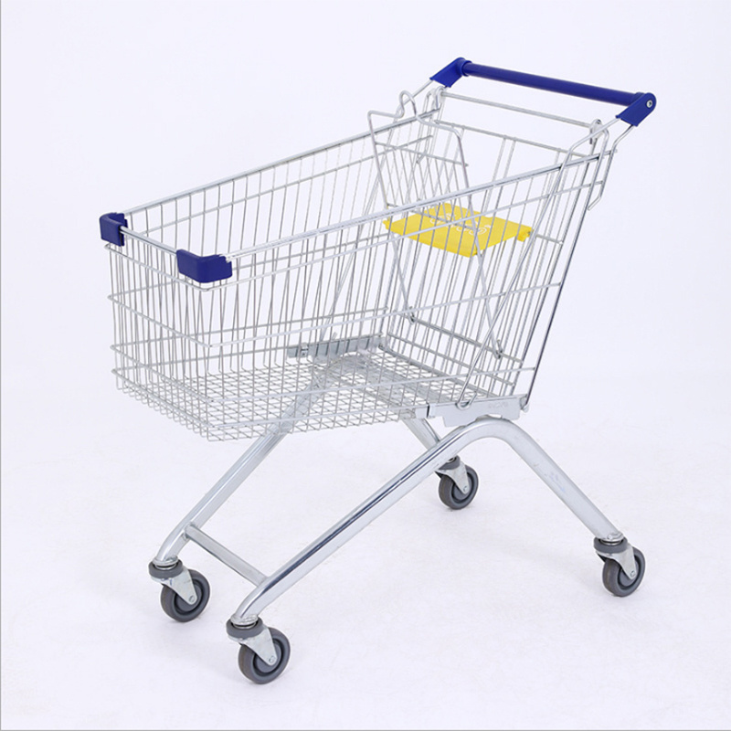 Factory Direct Sale retail store European style supermarket trolley shopping trolley grocery cart