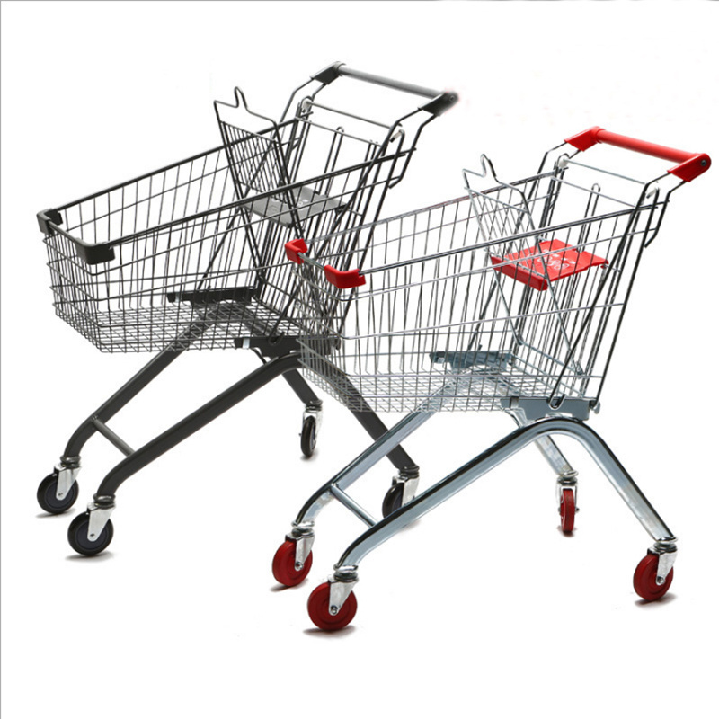 Factory Direct Sale retail store European style supermarket trolley shopping trolley grocery cart