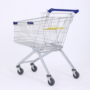 Factory Direct Sale retail store European style supermarket trolley shopping trolley grocery cart