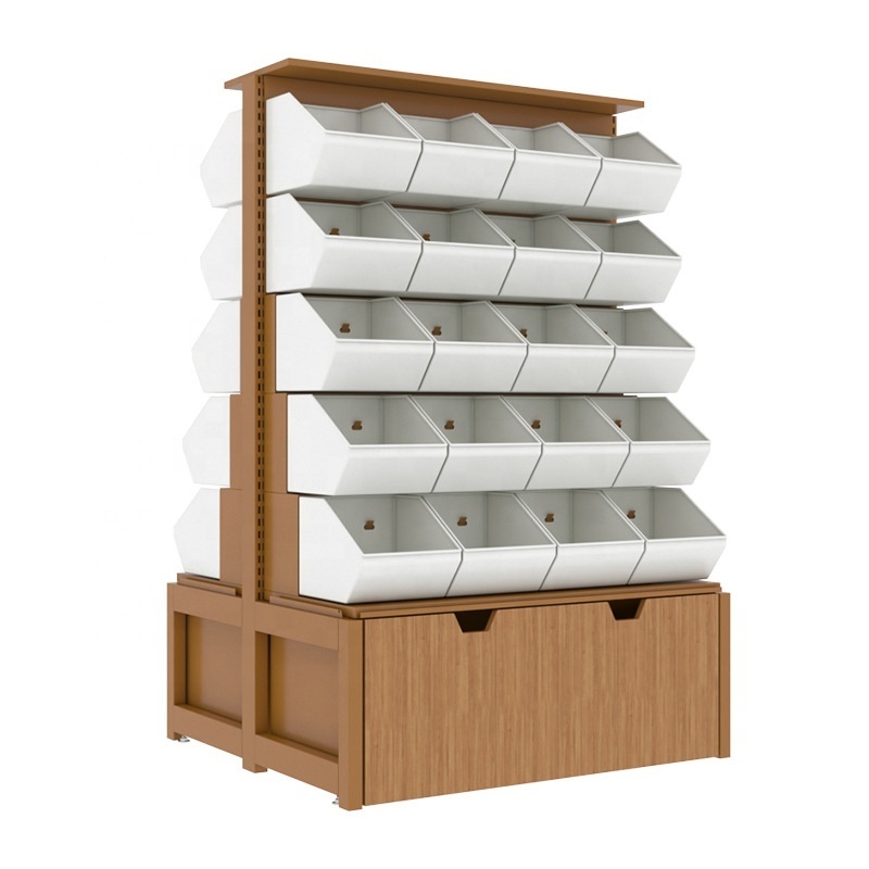 Wholesale Supermarket 4 Layer Shelf Grocery Store Shop Display Racks for Snacks store