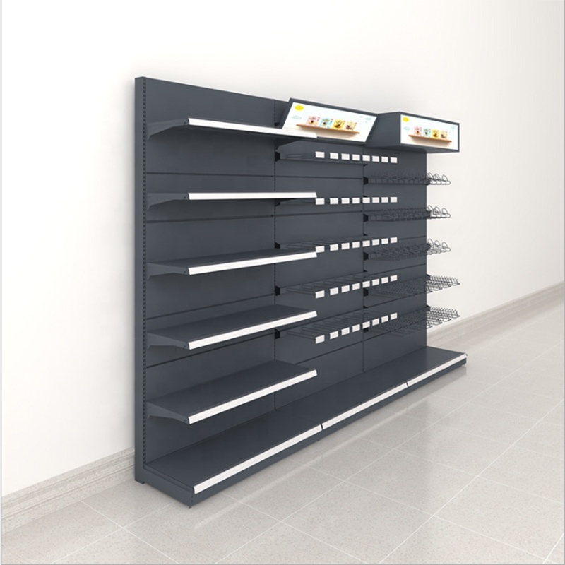 Single sided grocery shop rack supermarket shelves universal retail store shelf Supermarket Storage Display Shelf Rack