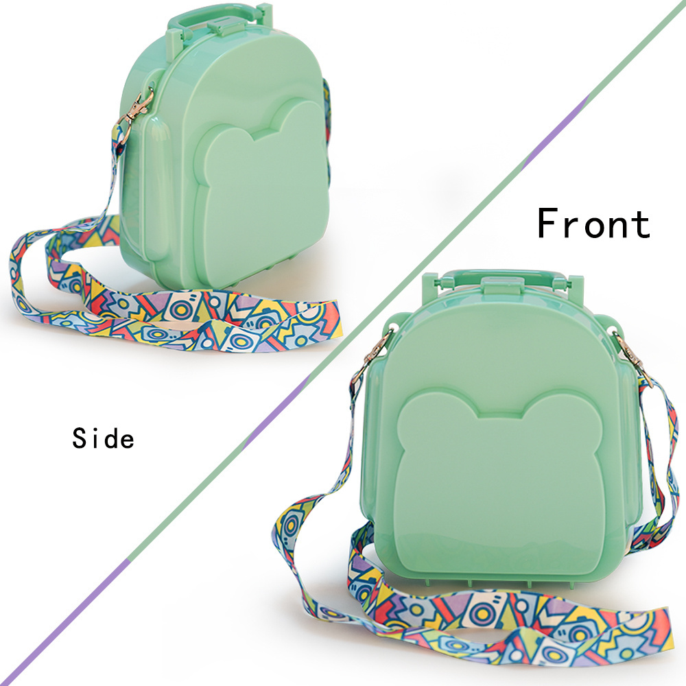 Household item recycle bento lunch box bpa free grade cute school backpack plastic bento kids lunch box for kids school lunch