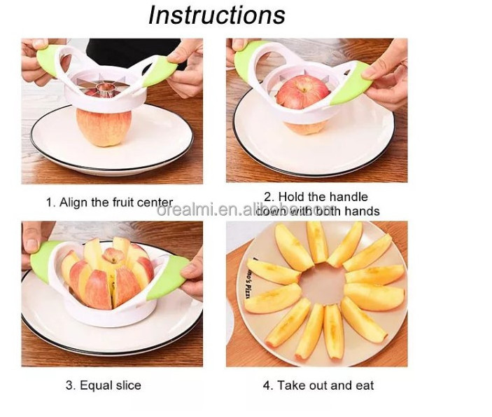 Top Seller Apple Slicer Professional Apple Cutter Stainless Steel Apple  Super Sharp Fruit Slicer Corer Tool Large Size