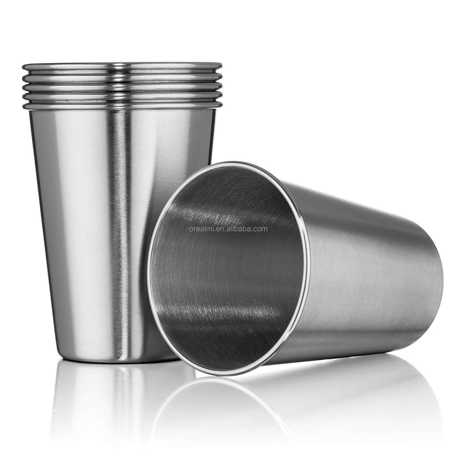 Reusable 304 stainless steel travel coffee beer eco-friendly stainless steel cup set