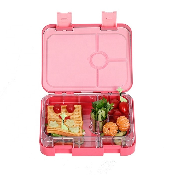 Factory price 4 compartment tiffin children school leakproof with lock and seal