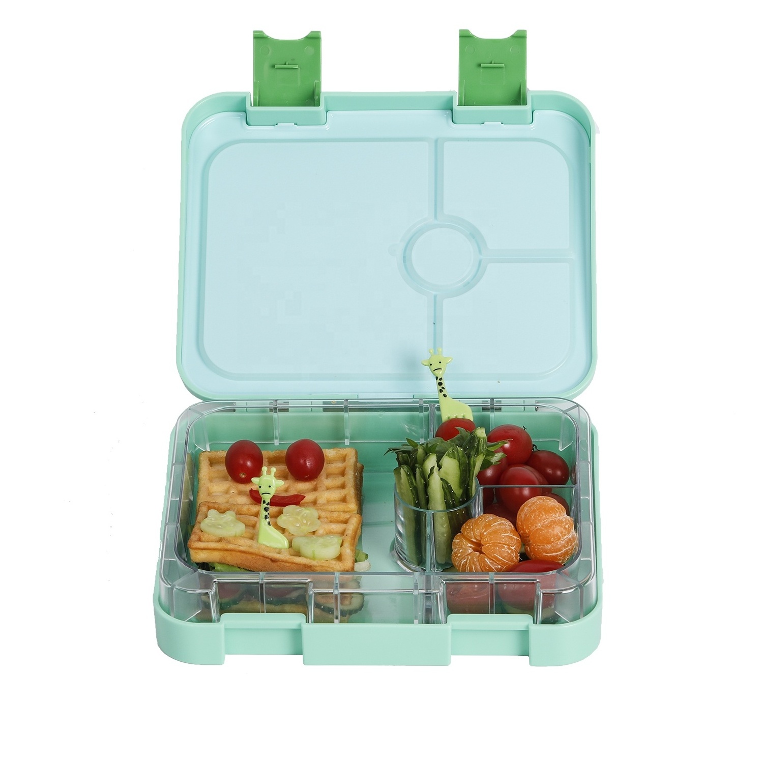 Factory price 4 compartment tiffin children school leakproof with lock and seal