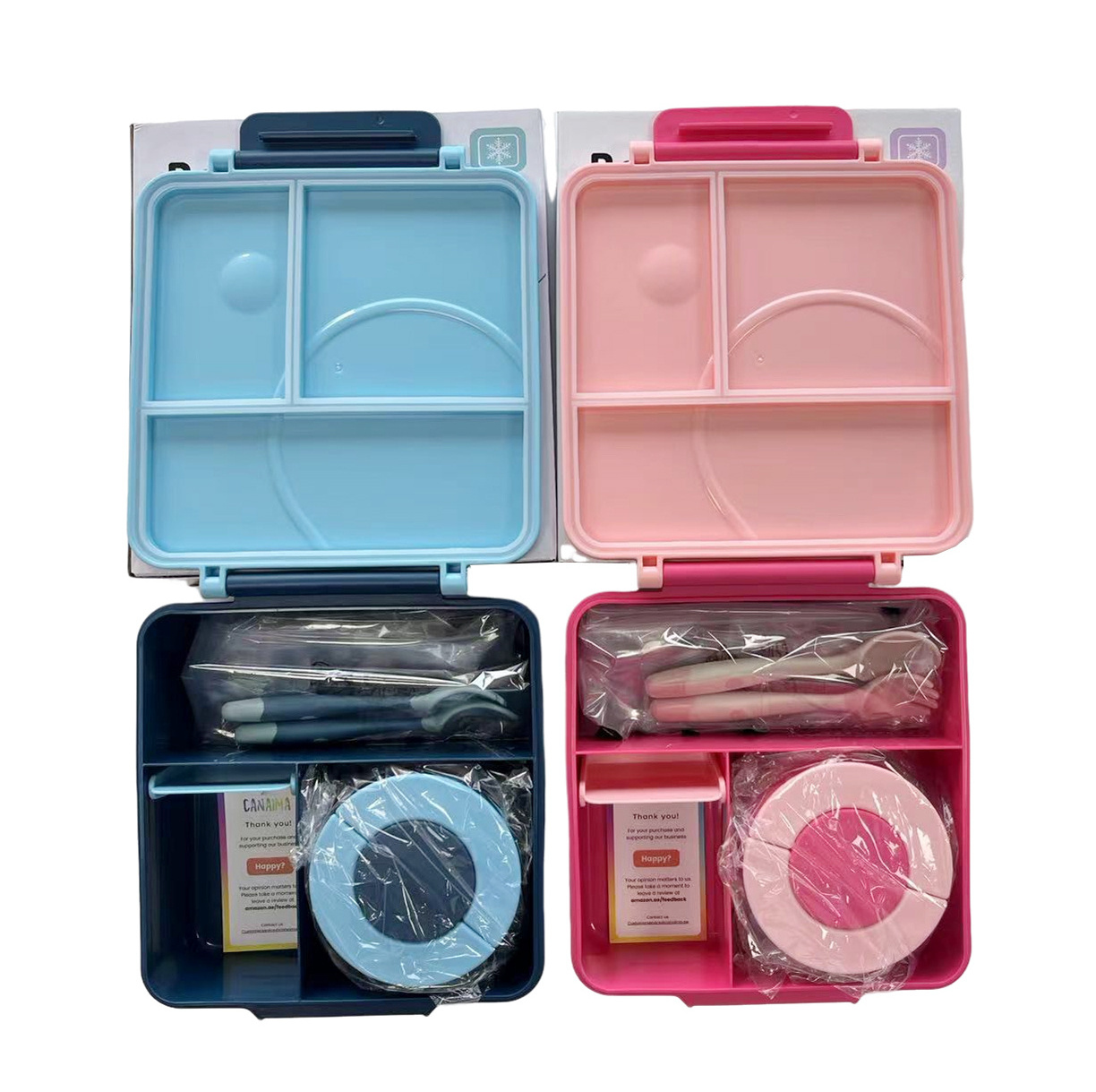 Cute School Supplies Thermos Lunch Box With Spoon and Fork Set Loncheras Leak-Proof Bento Box Snack Cutlery For Kids